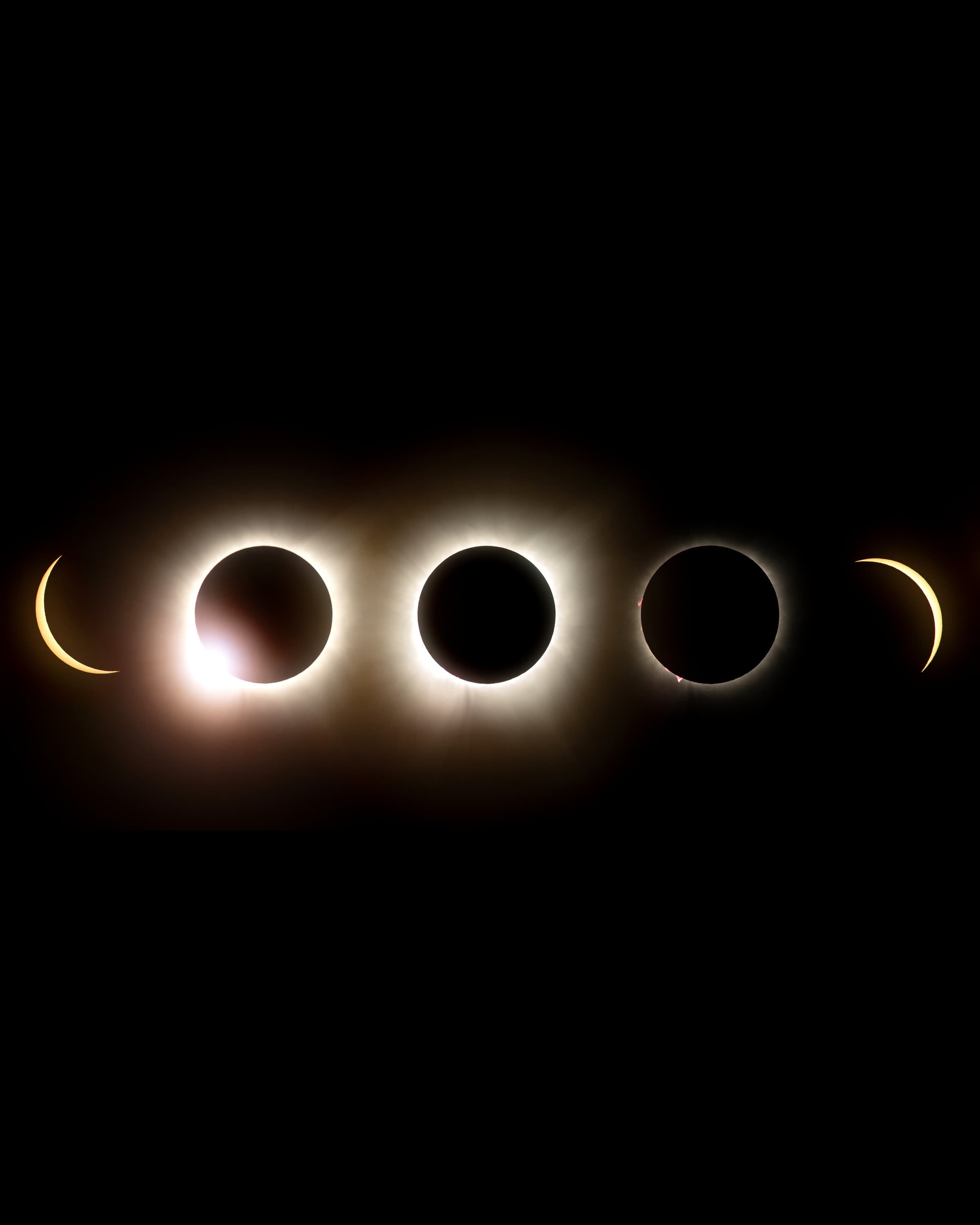 Crépuscule — ciel teinté par l'éclipse